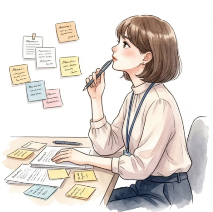 仕事中の女性